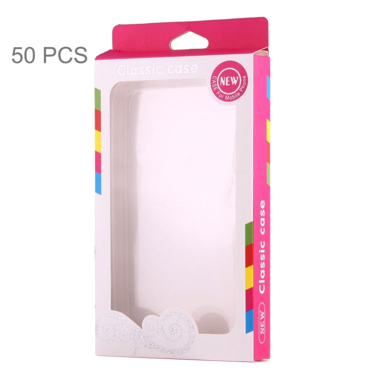 50 PCS Fashion Pattern Color Box Packing for iPhone 7 / iPhone 6s & 6 / Other Mobile Phone Plastic Case / Silicone Case / TPU Case, Inner Size: 15cm x 8.1cm x 1.6cm