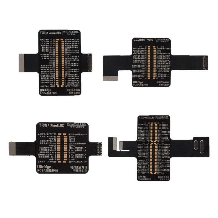 QIANLI iBridge FPC Test Cable (Touch/Display+Rear Camera+Front Camera+Charging Port) for iPhone 7