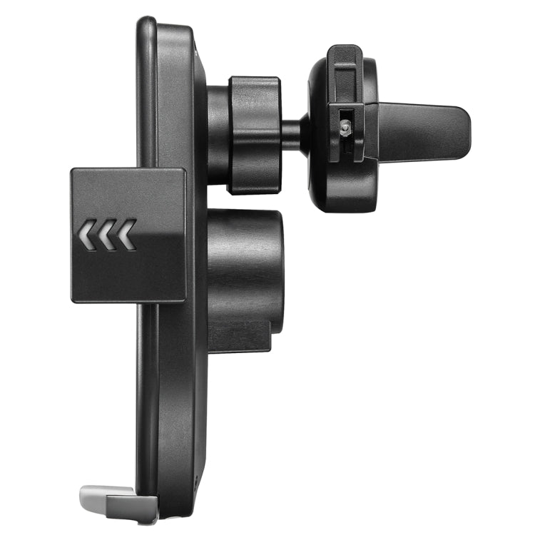 HAMTOD M22 10W 360 Degree Rotation QI Intelligent Sensor Car Wireless Charging Holder with Suction Cup(Silver)