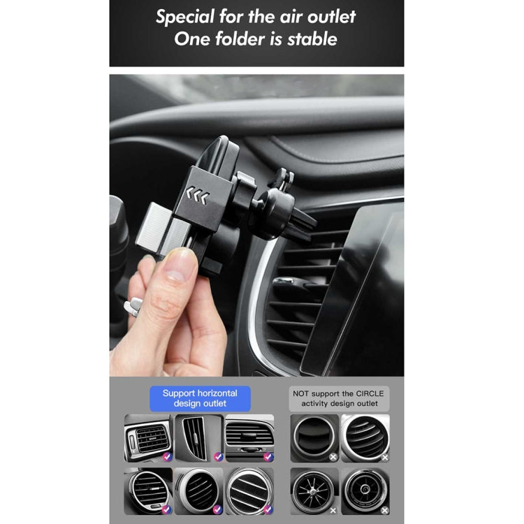 HAMTOD M22 10W 360 Degree Rotation QI Intelligent Sensor Car Wireless Charging Holder with Suction Cup(Silver)