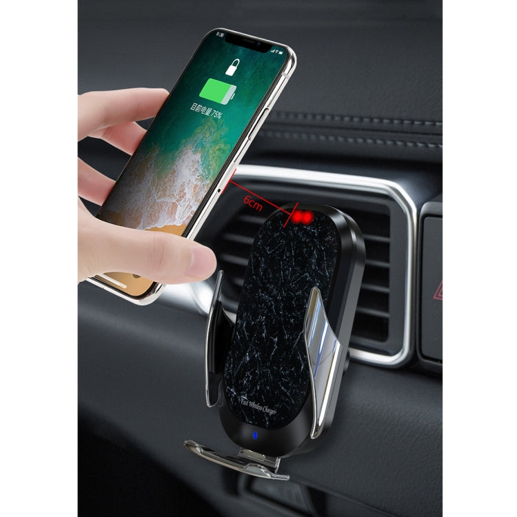 HAMTOD C20 15W Adjustable QI Smart Sensor Car Air Outlet Wireless Charging Holder for 4.6-7 inch Mobile Phones