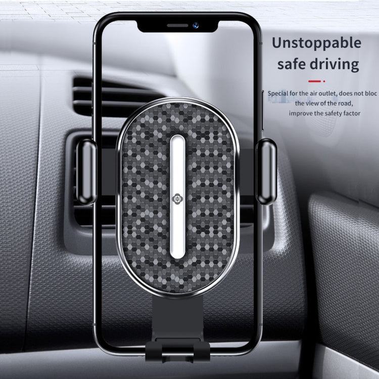 TOTUDESIGN DCTS-16 U Shield Series II Gravity Sensing Car Air Outlet Phone Holder, Suitable for 4-6.4 inch Smartphones