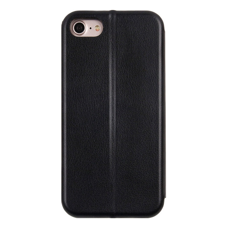 For  iPhone 8 & 7  Magnetic Suction Style Horizontal Flip Leather Protective Case with Holder & Card Slots, Can Match the Car Holder(Not Included)