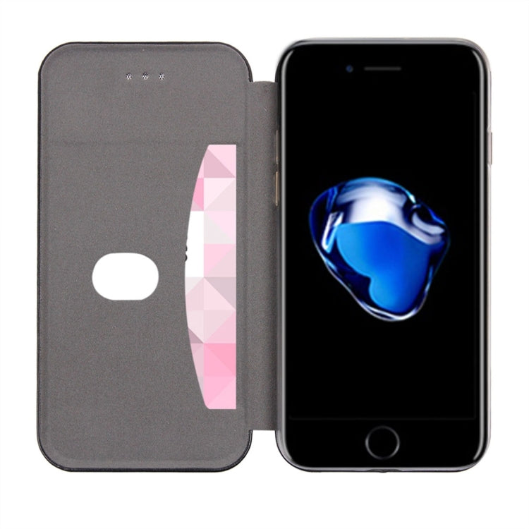 For  iPhone 8 & 7  Magnetic Suction Style Horizontal Flip Leather Protective Case with Holder & Card Slots, Can Match the Car Holder(Not Included)
