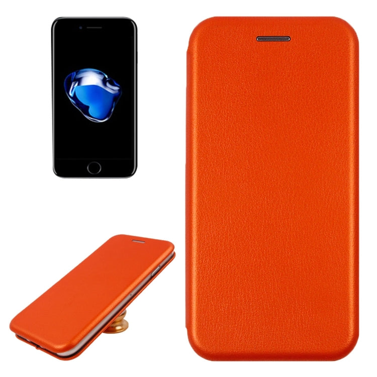 For  iPhone 8 & 7  Magnetic Suction Style Horizontal Flip Leather Protective Case with Holder & Card Slots, Can Match the Car Holder(Not Included)