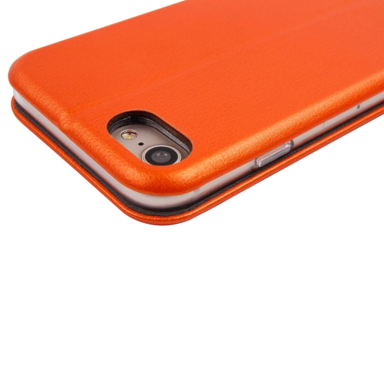 For  iPhone 8 & 7  Magnetic Suction Style Horizontal Flip Leather Protective Case with Holder & Card Slots, Can Match the Car Holder(Not Included)