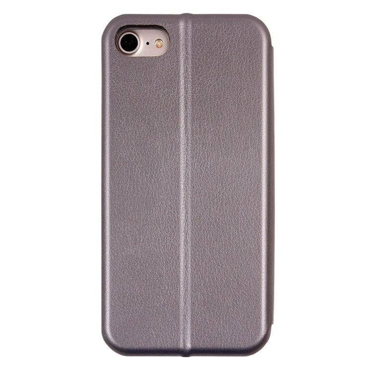 For  iPhone 8 & 7  Magnetic Suction Style Horizontal Flip Leather Protective Case with Holder & Card Slots, Can Match the Car Holder(Not Included)