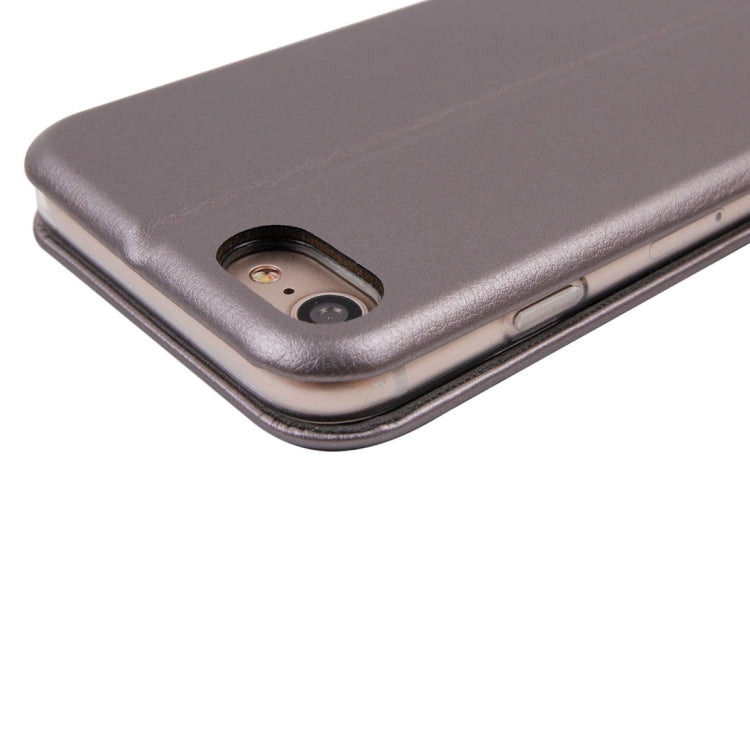 For  iPhone 8 & 7  Magnetic Suction Style Horizontal Flip Leather Protective Case with Holder & Card Slots, Can Match the Car Holder(Not Included)