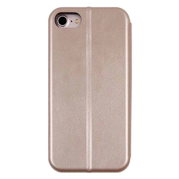 For  iPhone 8 & 7  Magnetic Suction Style Horizontal Flip Leather Protective Case with Holder & Card Slots, Can Match the Car Holder(Not Included)