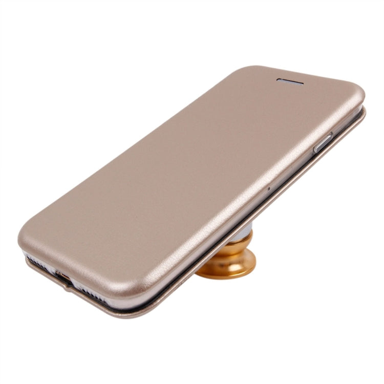 For  iPhone 8 & 7  Magnetic Suction Style Horizontal Flip Leather Protective Case with Holder & Card Slots, Can Match the Car Holder(Not Included)
