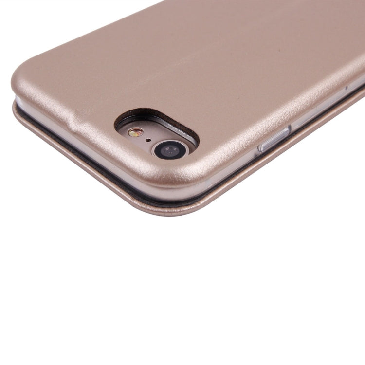 For  iPhone 8 & 7  Magnetic Suction Style Horizontal Flip Leather Protective Case with Holder & Card Slots, Can Match the Car Holder(Not Included)