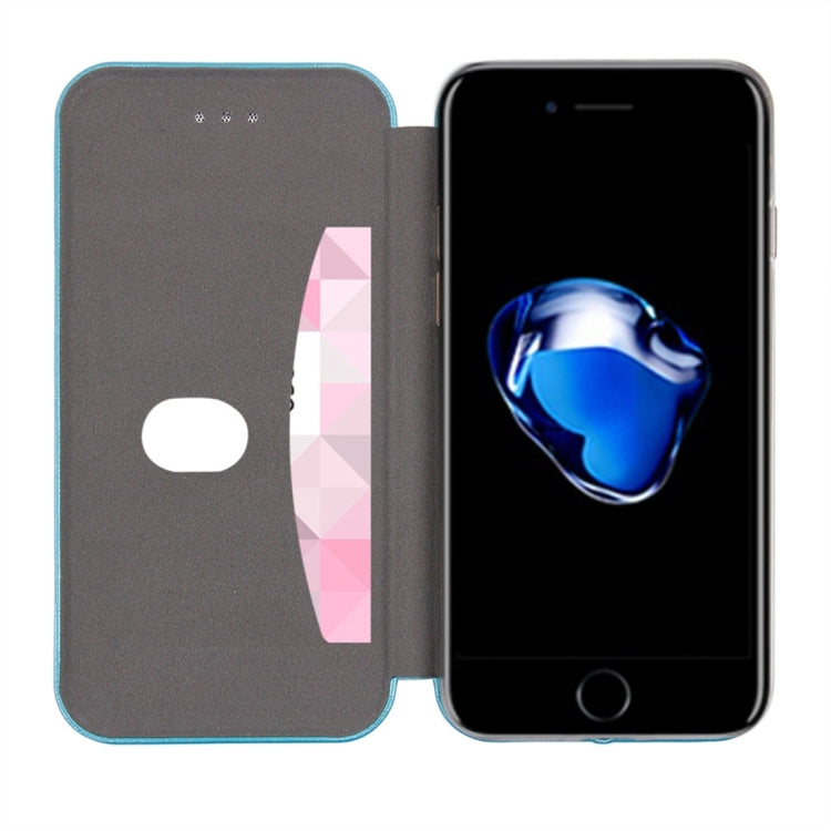 For  iPhone 8 & 7  Magnetic Suction Style Horizontal Flip Leather Protective Case with Holder & Card Slots, Can Match the Car Holder(Not Included)