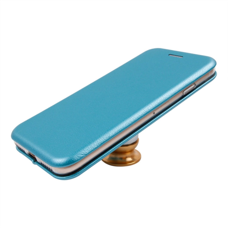 For  iPhone 8 & 7  Magnetic Suction Style Horizontal Flip Leather Protective Case with Holder & Card Slots, Can Match the Car Holder(Not Included)