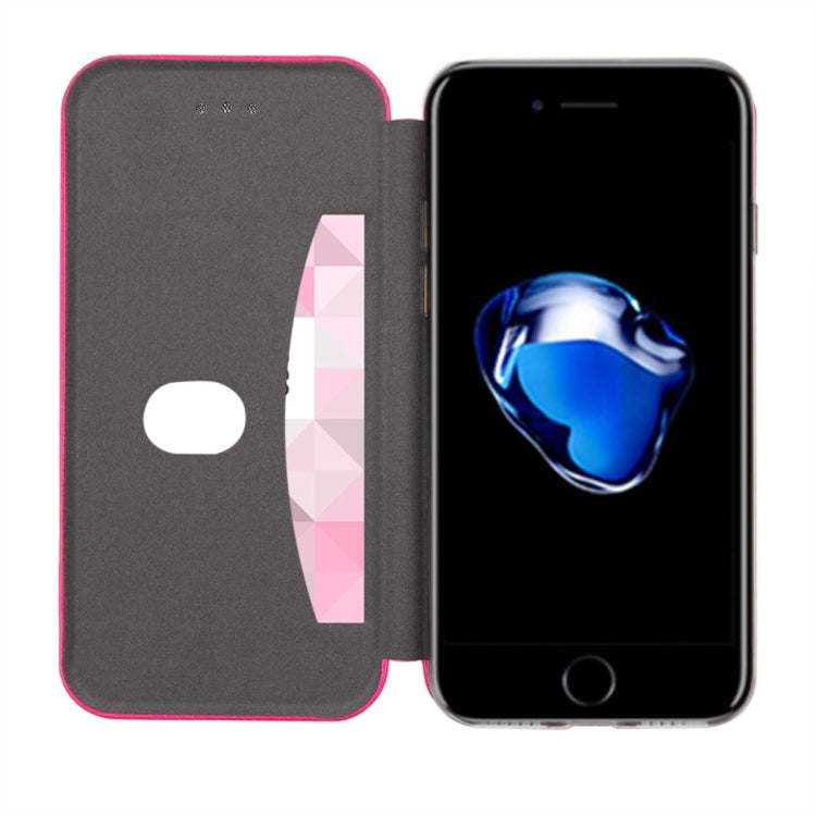 For  iPhone 8 & 7  Magnetic Suction Style Horizontal Flip Leather Protective Case with Holder & Card Slots, Can Match the Car Holder(Not Included)