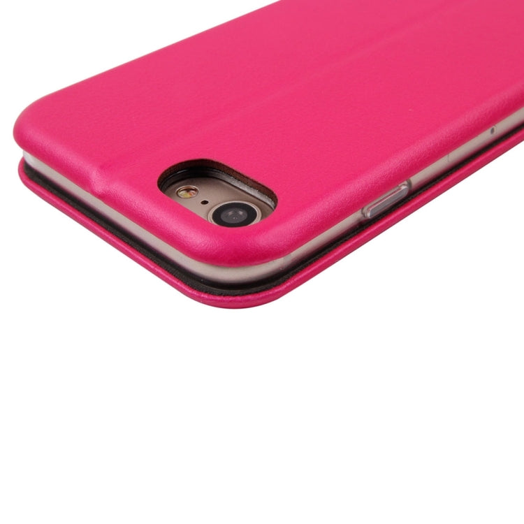 For  iPhone 8 & 7  Magnetic Suction Style Horizontal Flip Leather Protective Case with Holder & Card Slots, Can Match the Car Holder(Not Included)