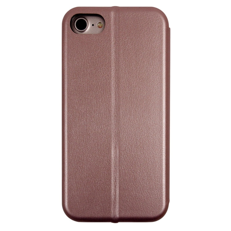 For  iPhone 8 & 7  Magnetic Suction Style Horizontal Flip Leather Protective Case with Holder & Card Slots, Can Match the Car Holder(Not Included)