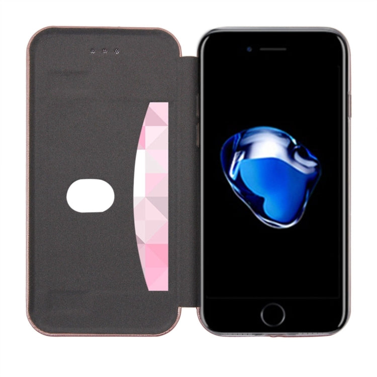 For  iPhone 8 & 7  Magnetic Suction Style Horizontal Flip Leather Protective Case with Holder & Card Slots, Can Match the Car Holder(Not Included)