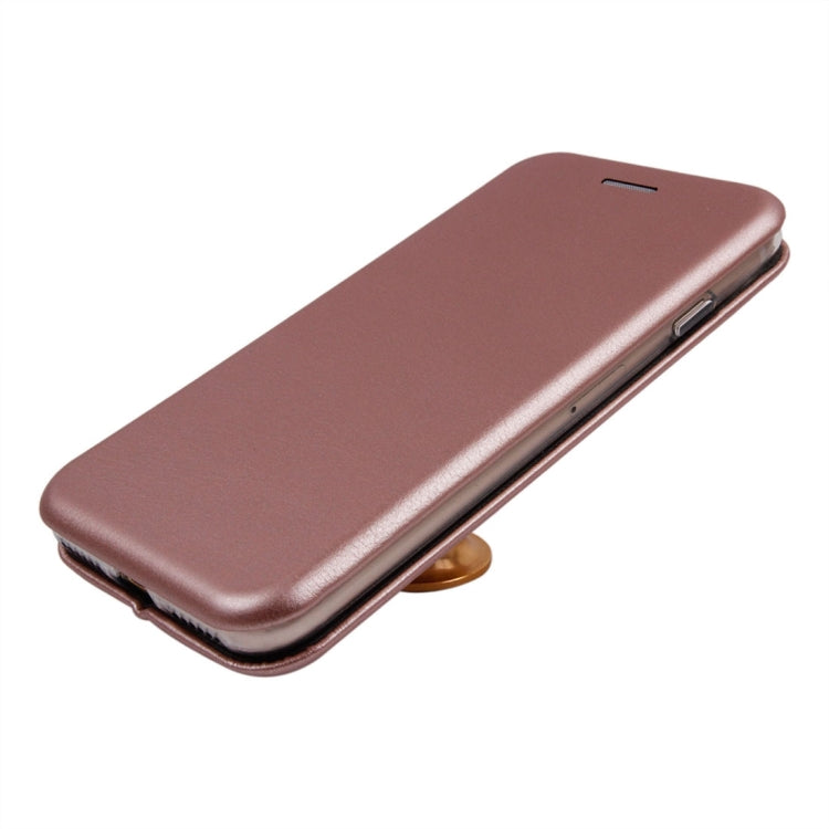 For  iPhone 8 & 7  Magnetic Suction Style Horizontal Flip Leather Protective Case with Holder & Card Slots, Can Match the Car Holder(Not Included)