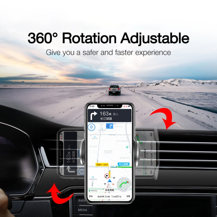 CAFELE 360 Degrees Rotating Car Air Outlet Phone Holder, Support 15W Qi Standard Wireless Charge Function