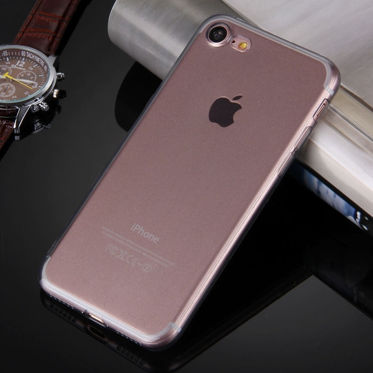 For  iPhone 8 & 7  0.5mm Ultra-thin Dark Color Transparent TPU Protective Case
