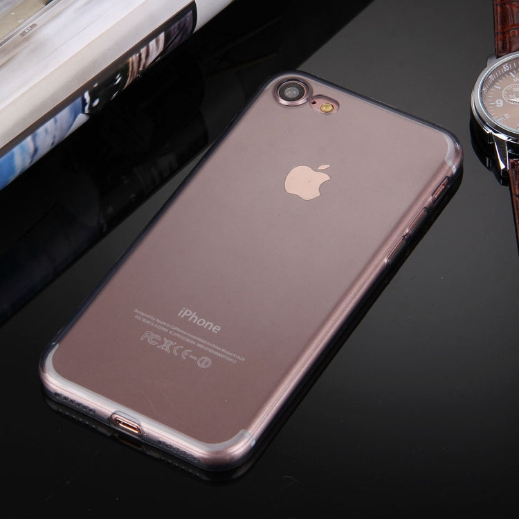 For  iPhone 8 & 7  0.5mm Ultra-thin Dark Color Transparent TPU Protective Case