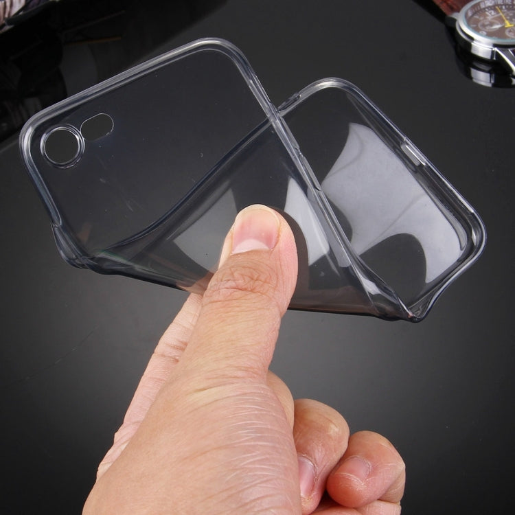 For  iPhone 8 & 7  0.5mm Ultra-thin Dark Color Transparent TPU Protective Case