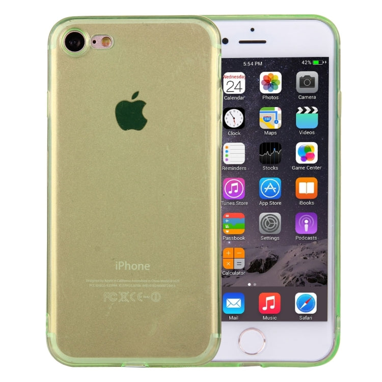 For  iPhone 8 & 7  0.5mm Ultra-thin Dark Color Transparent TPU Protective Case