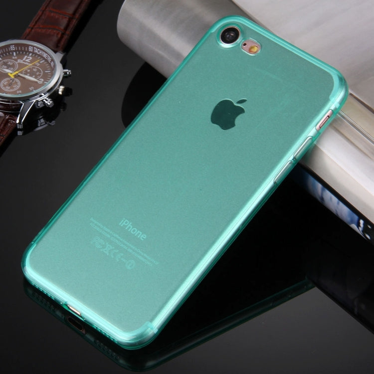 For  iPhone 8 & 7  0.5mm Ultra-thin Dark Color Transparent TPU Protective Case