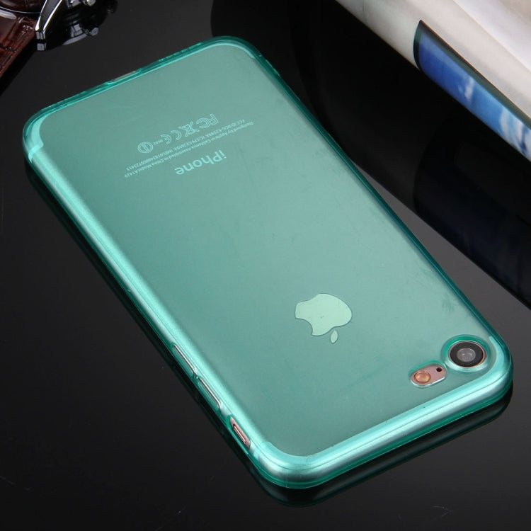 For  iPhone 8 & 7  0.5mm Ultra-thin Dark Color Transparent TPU Protective Case