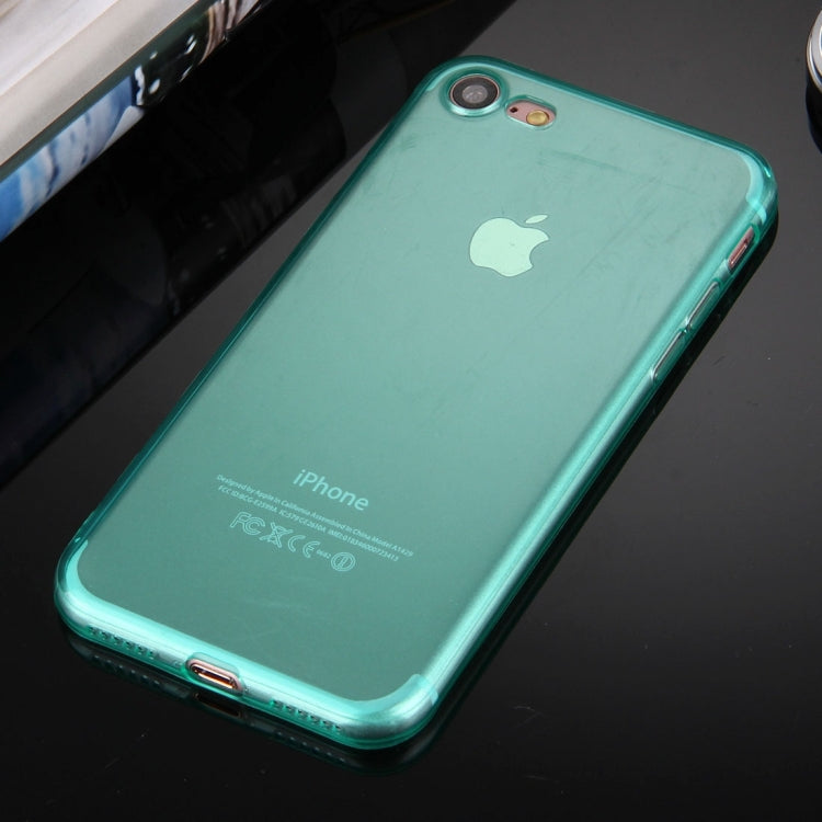 For  iPhone 8 & 7  0.5mm Ultra-thin Dark Color Transparent TPU Protective Case