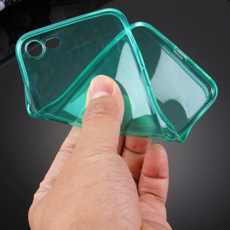For  iPhone 8 & 7  0.5mm Ultra-thin Dark Color Transparent TPU Protective Case