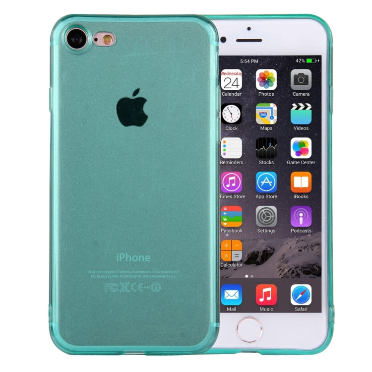 For  iPhone 8 & 7  0.5mm Ultra-thin Dark Color Transparent TPU Protective Case