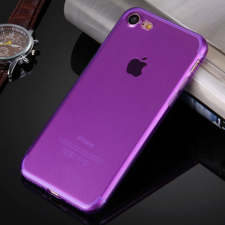 For  iPhone 8 & 7  0.5mm Ultra-thin Dark Color Transparent TPU Protective Case