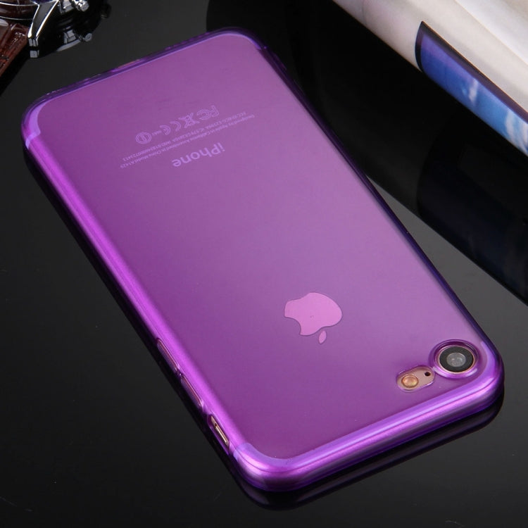 For  iPhone 8 & 7  0.5mm Ultra-thin Dark Color Transparent TPU Protective Case