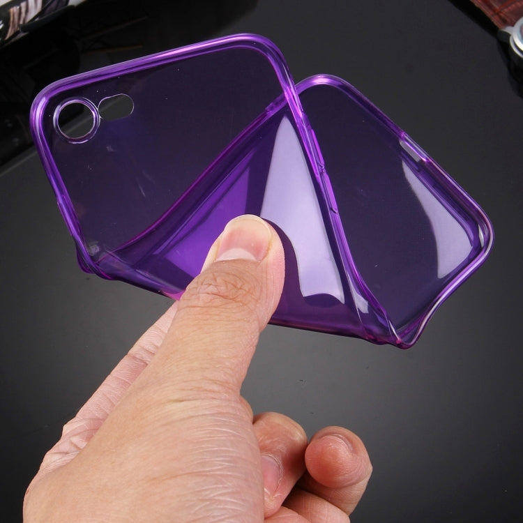 For  iPhone 8 & 7  0.5mm Ultra-thin Dark Color Transparent TPU Protective Case