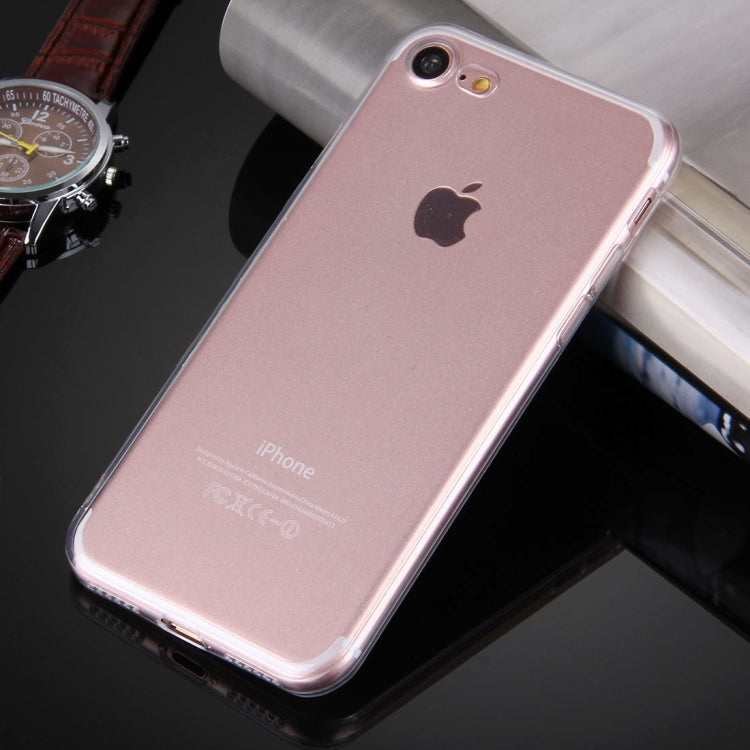 For  iPhone 8 & 7  0.5mm Ultra-thin Dark Color Transparent TPU Protective Case