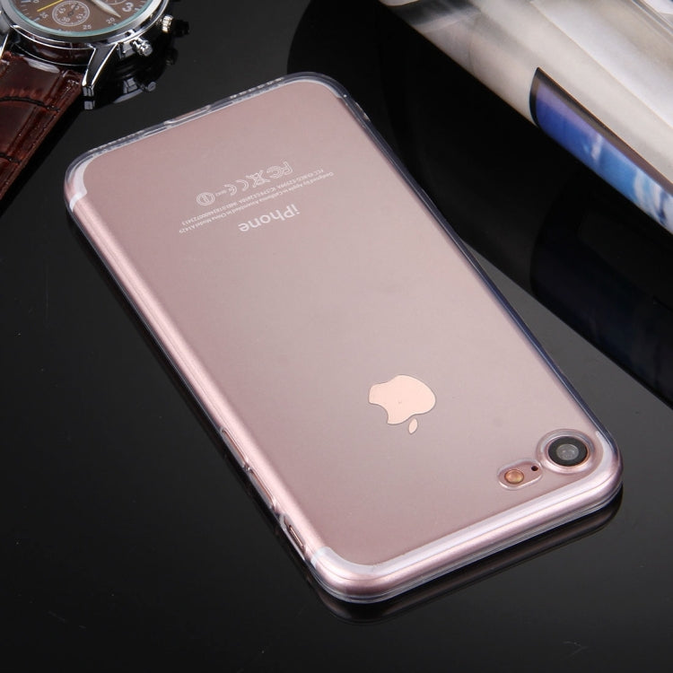 For  iPhone 8 & 7  0.5mm Ultra-thin Dark Color Transparent TPU Protective Case