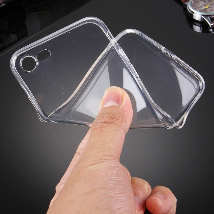 For  iPhone 8 & 7  0.5mm Ultra-thin Dark Color Transparent TPU Protective Case