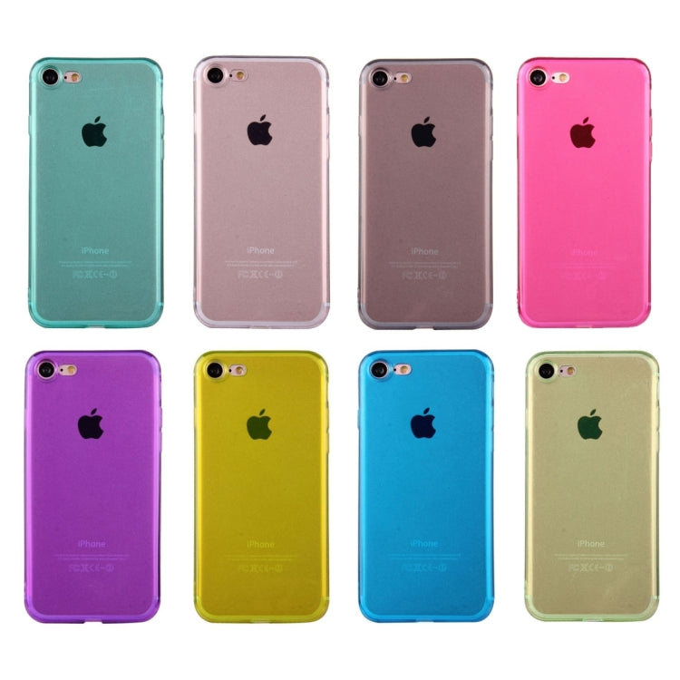 For  iPhone 8 & 7  0.5mm Ultra-thin Dark Color Transparent TPU Protective Case