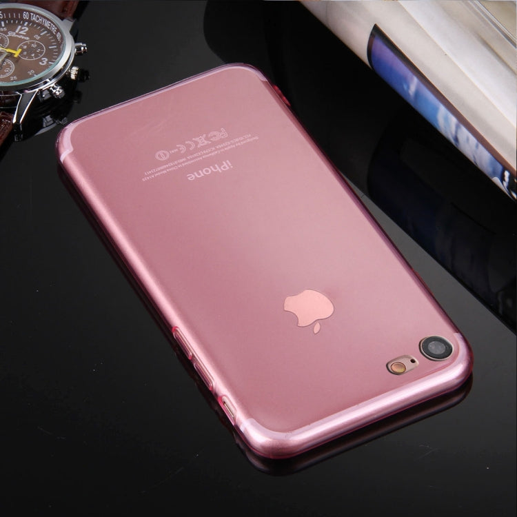 For  iPhone 8 & 7  0.5mm Ultra-thin Light Color Transparent TPU Protective Case