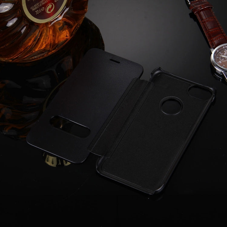 For  iPhone 8 & 7  Frosted Horizontal Flip Leather Case with Answer Slide Window