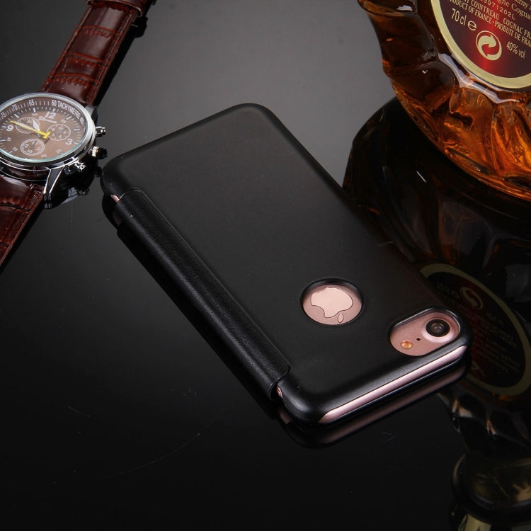 For  iPhone 8 & 7  Frosted Horizontal Flip Leather Case with Answer Slide Window