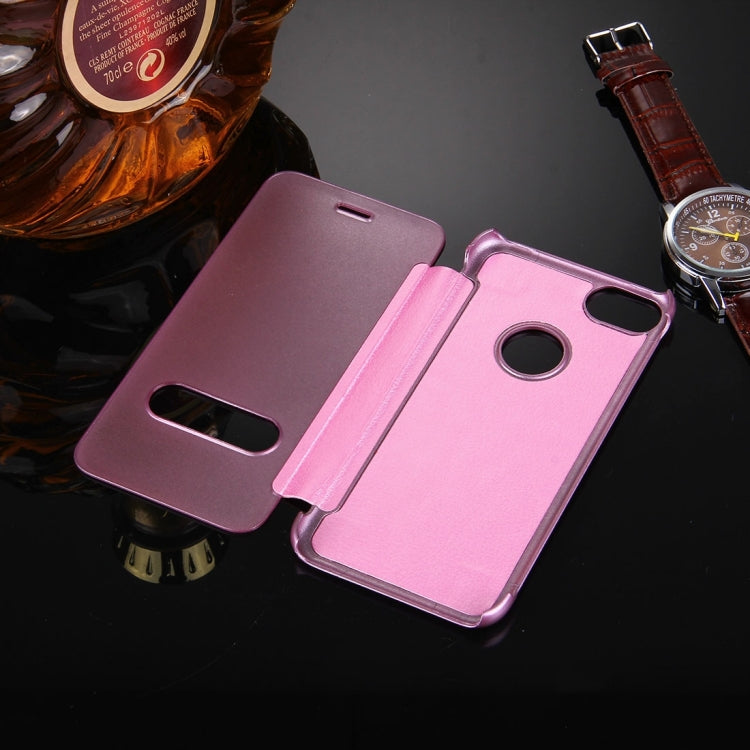 For  iPhone 8 & 7  Frosted Horizontal Flip Leather Case with Answer Slide Window