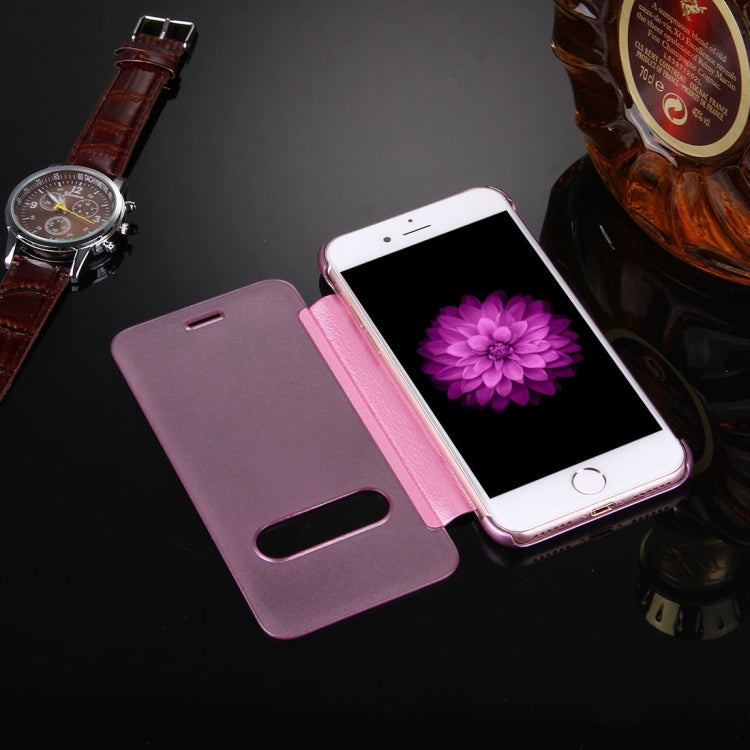 For  iPhone 8 & 7  Frosted Horizontal Flip Leather Case with Answer Slide Window