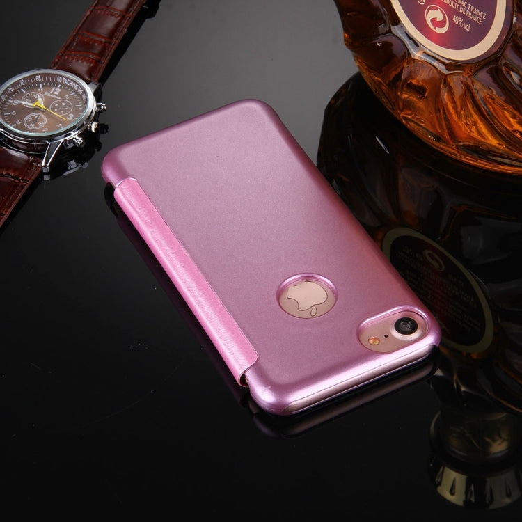 For  iPhone 8 & 7  Frosted Horizontal Flip Leather Case with Answer Slide Window