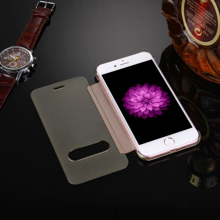 For  iPhone 8 & 7  Frosted Horizontal Flip Leather Case with Answer Slide Window