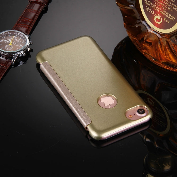 For  iPhone 8 & 7  Frosted Horizontal Flip Leather Case with Answer Slide Window