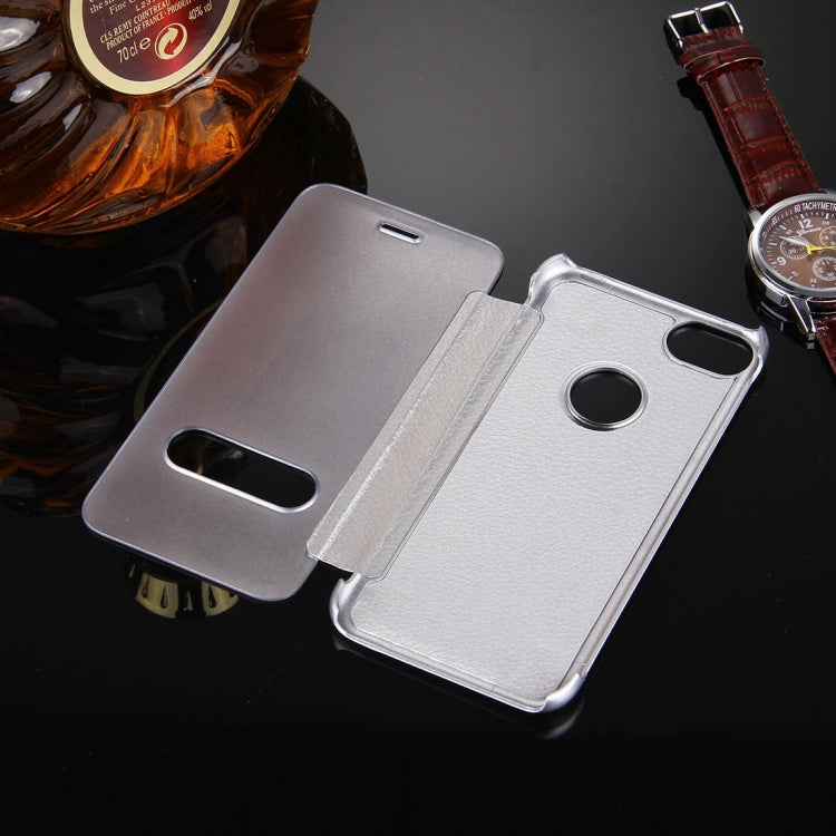 For  iPhone 8 & 7  Frosted Horizontal Flip Leather Case with Answer Slide Window