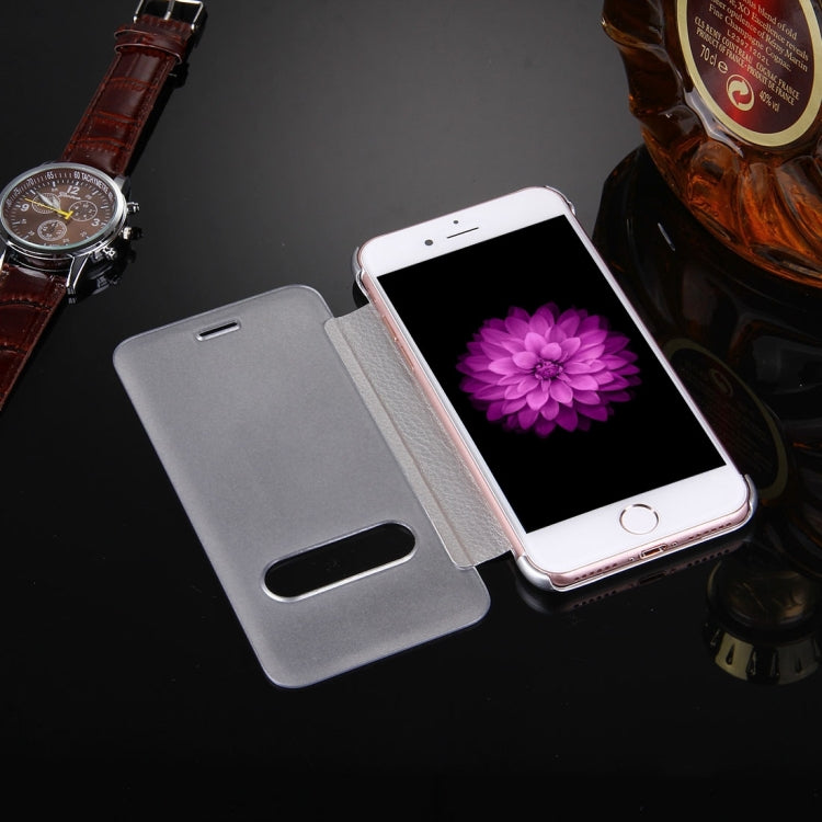 For  iPhone 8 & 7  Frosted Horizontal Flip Leather Case with Answer Slide Window