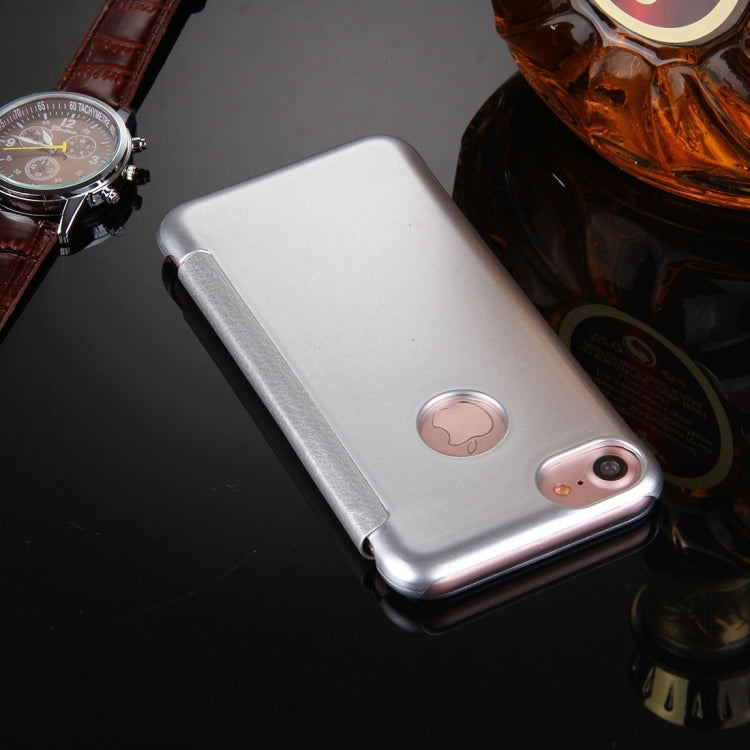 For  iPhone 8 & 7  Frosted Horizontal Flip Leather Case with Answer Slide Window